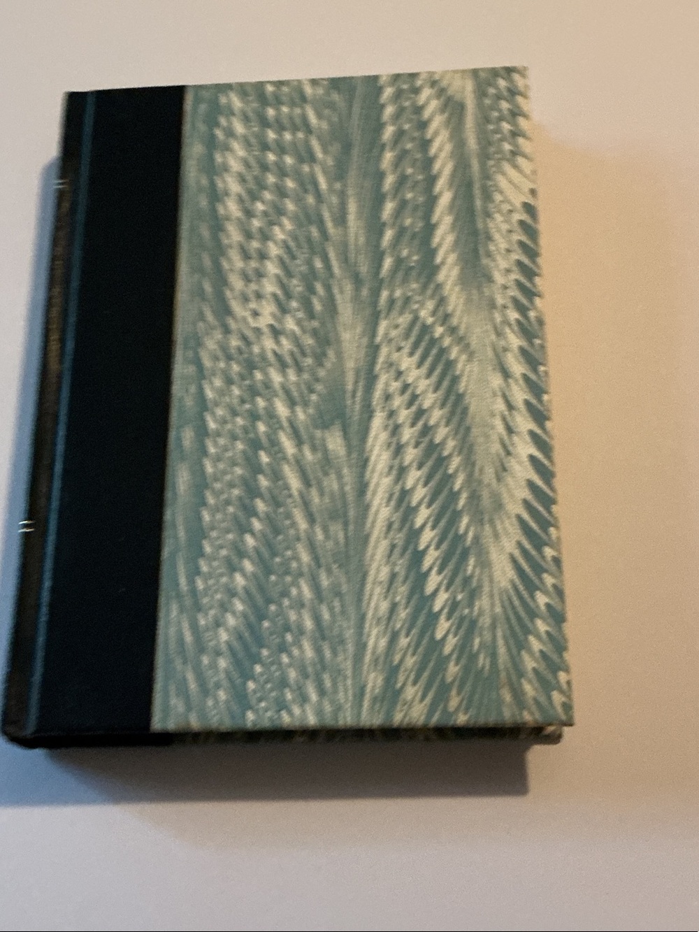 Modern Teal Patterned Art Print with Black Accent
